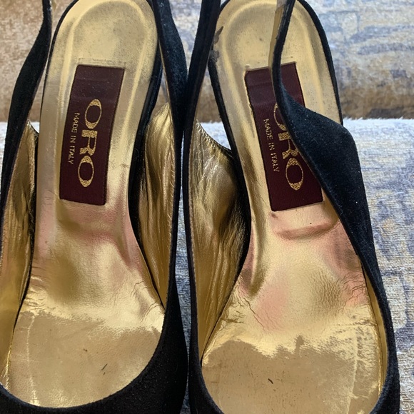 ORO made in Italy woman’s sling back shoes size 38 - Picture 4 of 14